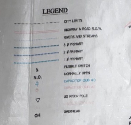 colour sheet legend